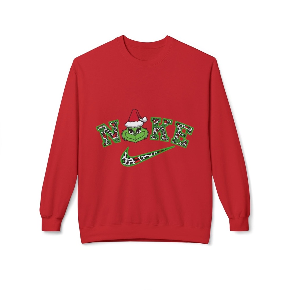 Nike Festive Red Sweatshirt with Grinch Graphic